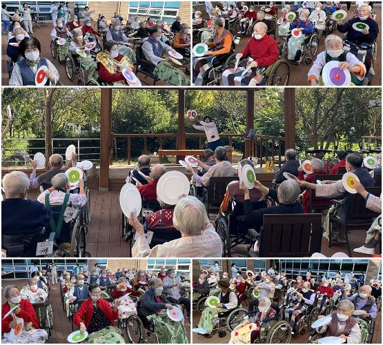 야외에서 실시한 비타체조(25.10.23)